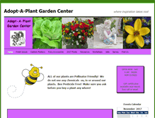 Tablet Screenshot of adopt-a-plant.com